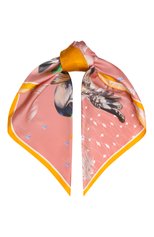 Женский шелковый платок foxy RADICAL CHIC розового цвета, арт. 630481.07.02 | Фото 1 (Материал: Текстиль, Шелк)