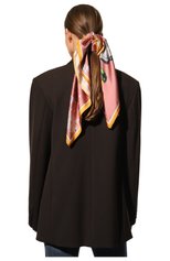 Женский шелковый платок foxy RADICAL CHIC розового цвета, арт. 630481.07.02 | Фото 2 (Материал: Текстиль, Шелк)