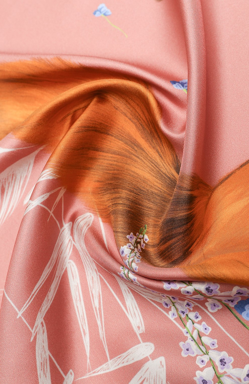 Женский шелковый платок foxy RADICAL CHIC розового цвета, арт. 630481.07.02 | Фото 5 (Материал: Текстиль, Шелк)
