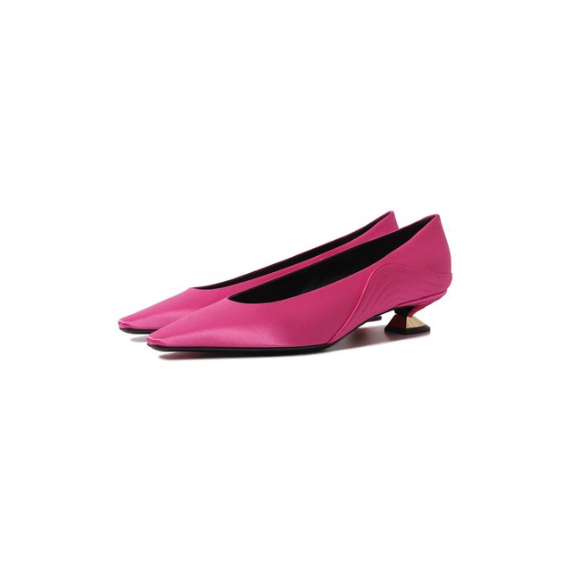 Текстильные туфли Giorgio Armani розового цвета