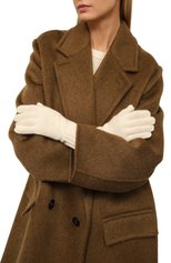 Женские кашемировые перчатки NOT SHY кре�мвого цвета, арт. 4102032C | Фото 2 (Материал: Текстиль, Кашемир, Шерсть)