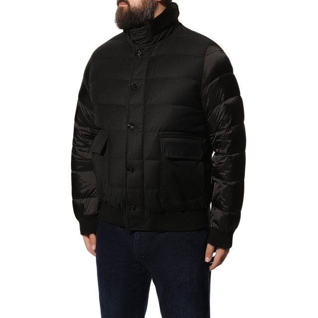 фото Пуховый бомбер с меховой отделкой fantoni-shl moorer