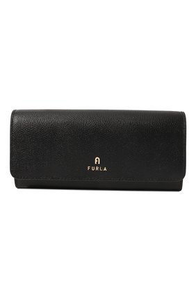 Женские кожаный кошелек FURLA черного цвета, арт. WP00324/ARE000 | Фото 1 (Материал: Натуральная кожа)