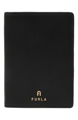 Женские кожаная обложка для паспорта FURLA черного цвета, арт. WP00309/AX0733 | Фото 1 (Материал: Натуральная кожа)