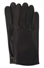 Мужские кожаные перчатки AGNELLE темно-синего цвета, арт. RUBA/S | Фото 1 (Материал: Натуральная кожа; Мужское Кросс-КТ: Кожа и замша)
