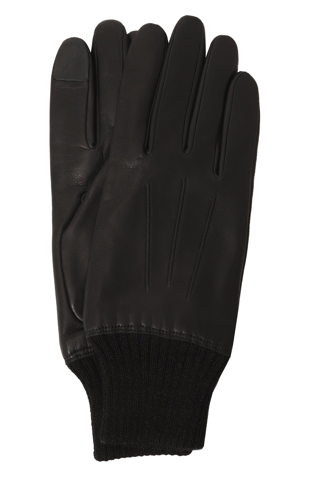 Мужские кожаные перчатки andrew AGNELLE черного ц вета, арт. ANDREW/A | Фото 1 (Материал: Натуральная кожа; Мужское Кросс-КТ: Кожа и замша)