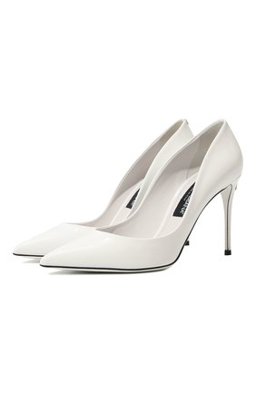 Женские кожаные туфли cardinale DOLCE & GABBANA белого цвета по цене 565000 тенге, арт. CD1657/A1471 | Фото 1 Женские кожаные туфли cardinale DOLCE & GABBANA белого цвета, арт. CD1657/A1471 | Фото 1 (Подошва: Плоская; Каблук высота: Высокий; Материал внутренний: Натуральная кожа; Каблук тип: Шпилька)