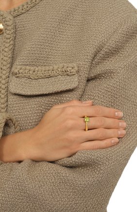 Женское кольцо cartoon ring baby с хризолитом MOONKA зеленого цвета, арт. cr-bb-hr | Фото 2