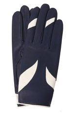 Женские кожаные перчатки AGNELLE синего цвета, арт. ESPRIT/S | Фото 1 (Материал: Натуральная кожа)