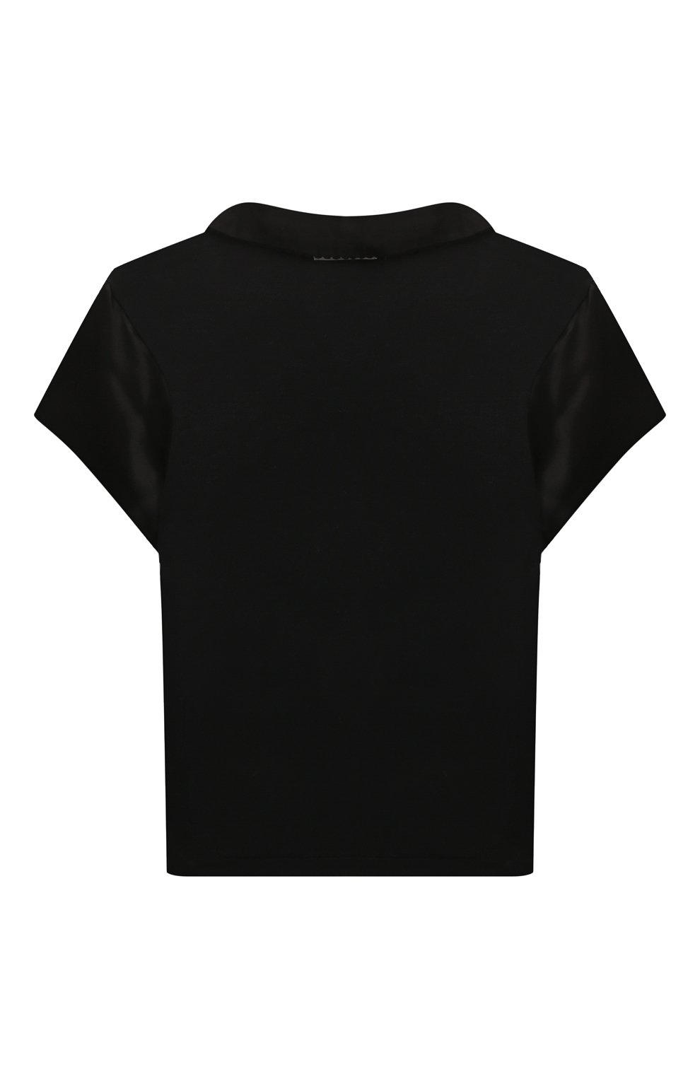 Детская шелковая пижама LA PERLA черного цвета, арт. 70311/10A-14A | Фото 3 (Материал внешний: Шелк; Рукава: Короткие)