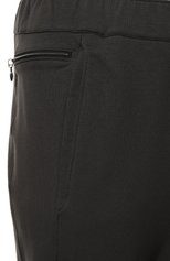Мужские хлопковые домашние джоггеры HANRO темно-серого цвета, арт. 075947. | Фото 5 (Длина (брюки, джинсы): Стандартные; Кросс-КТ: домашняя одежда; Материал внешний: Хлопок)