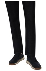 Мужские комбинированные кроссовки BOSS темно-синего цвета, арт. 50485713 | Фото 3 (Материал внешний: Текстиль; Материал утеплителя: Без утеплителя; Материал внутренний: Текстиль; Подошва: Массивная; Стили: Кэжуэл)