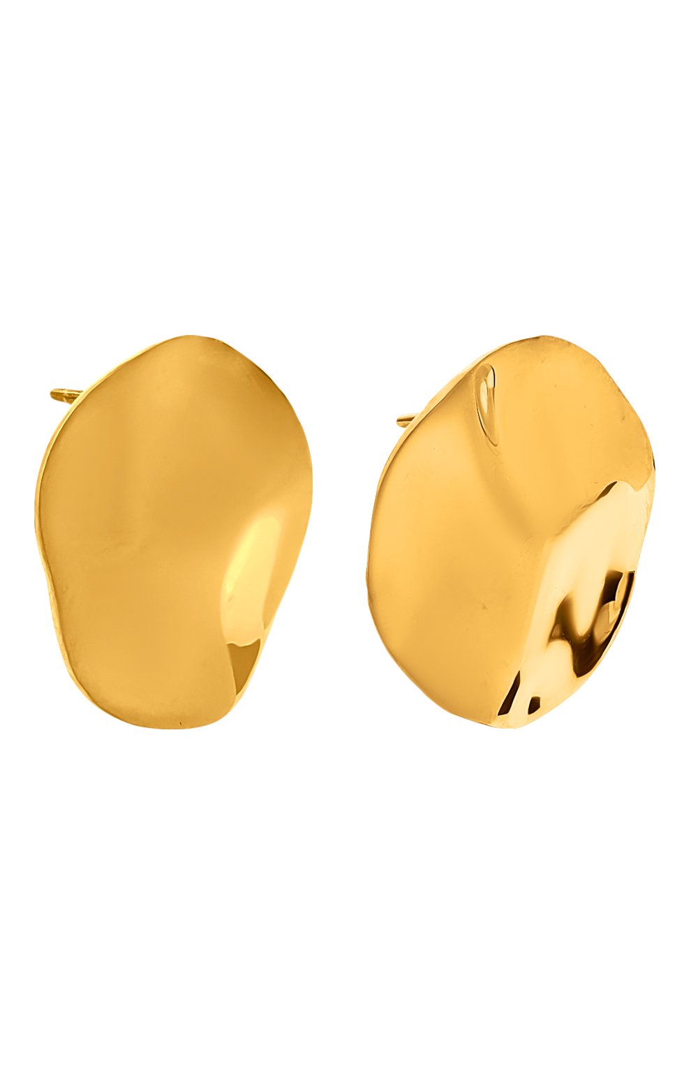 Женские серьги MS. MARBLE золотого цвета, арт. MM-ELG | Фото 3 (Материал: Серебро)