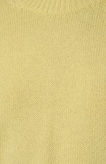 Женский кашемировый пуловер CANESSA желтого цвета, арт. HWKG003 FK0001 | Фото 5 (Материал внешний: Шерсть, Кашемир; Рукава: Длинные; Длина (для топов): Стандартные; Женское Кросс-КТ: Пуловер-одежда; Стили: Кэжуэл)