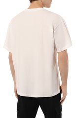 Мужская хлопковая футболка MM6 белого цвета, арт. S52GC0275/S24312 | Фото 4 (Рукава: Короткие; Длина (для топов): Стандартные; Принт: С принтом; Материал внешний: Хлопок; Стили: Минимализм)