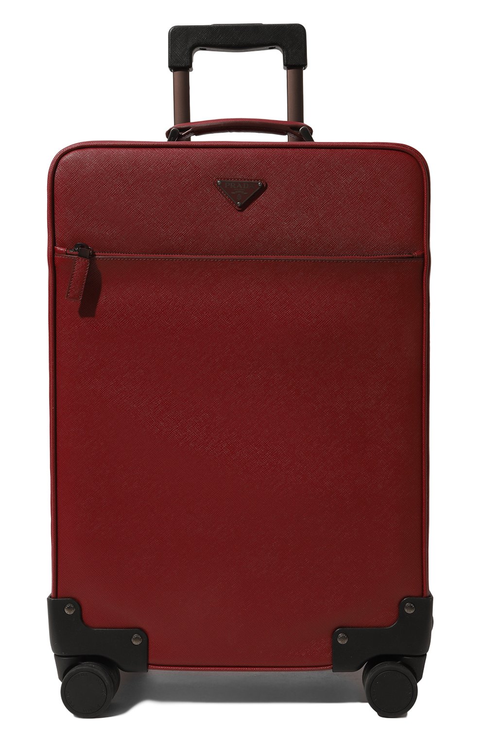 Мужской кожаный дорожный чемодан PRADA красного цвета, арт. 2VQ004-9Z2-F0041-OOK | Фото 6 (Материал: Натуральная кожа; Размер: large)