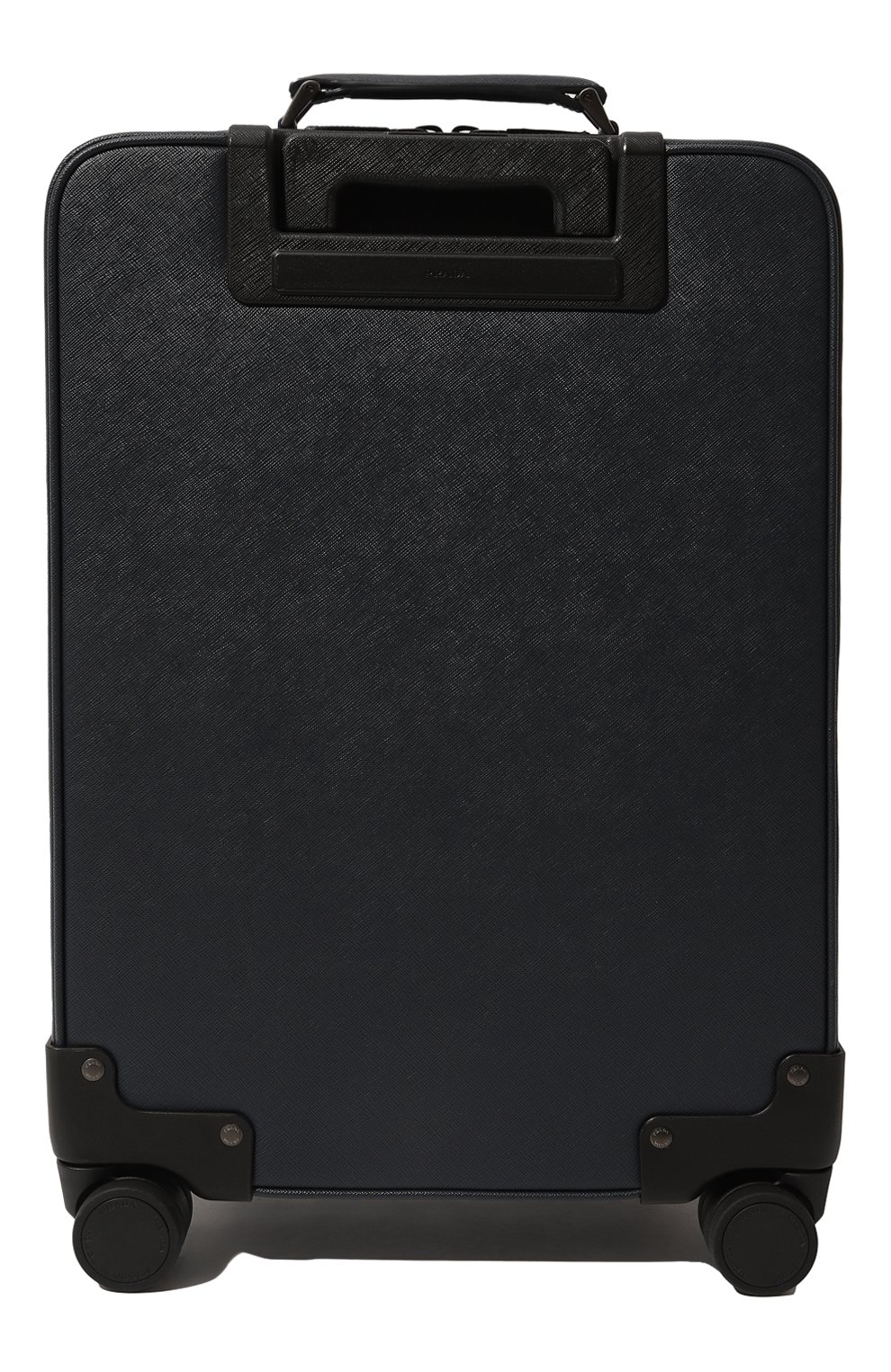 Мужской кожаный дорожный чемодан PRADA темно-синего цвета, арт. 2VQ004-9Z2-F0216-OOK | Фото 4 (Материал: Натуральная кожа; Размер: large)