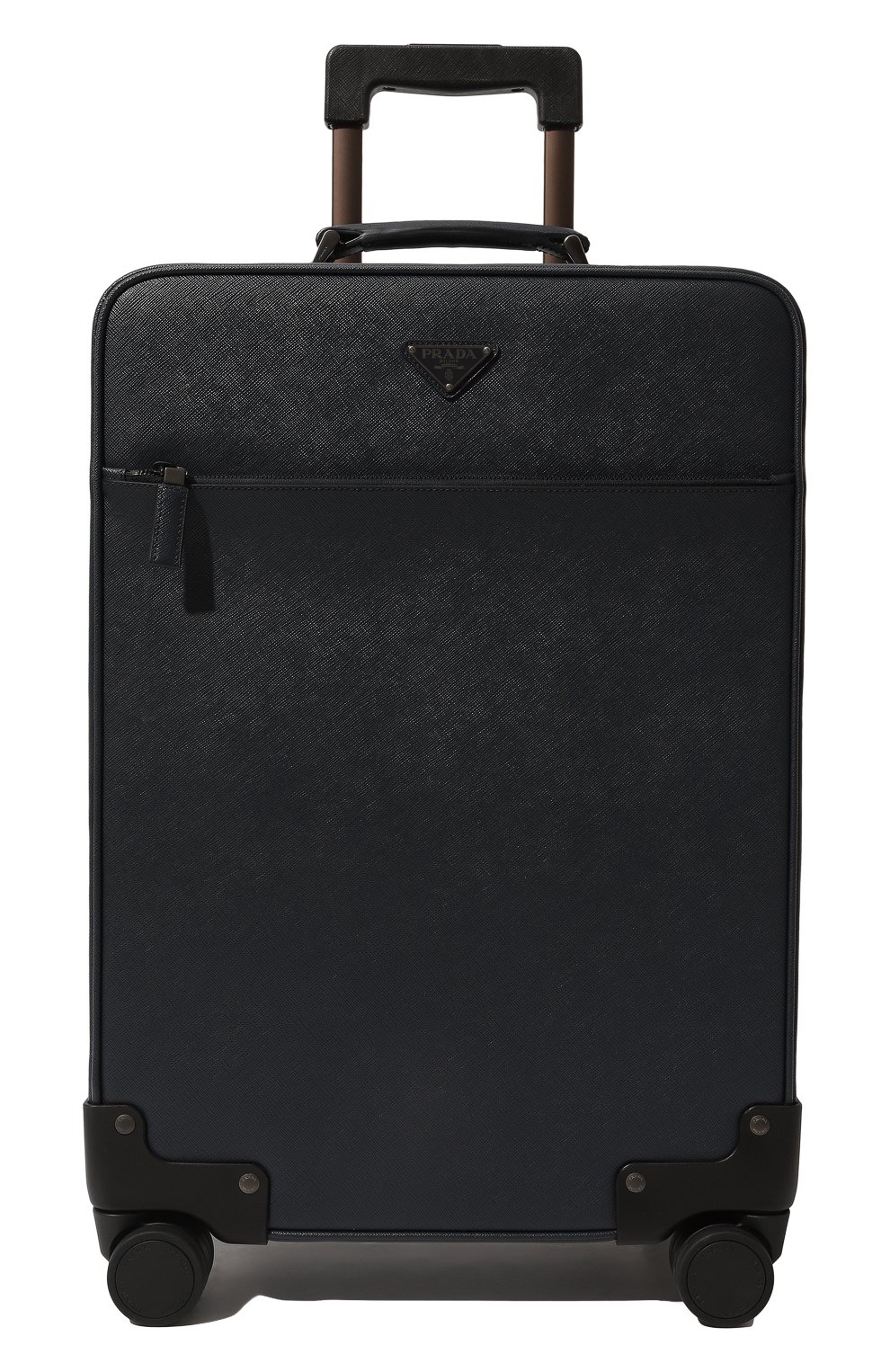 Мужской кожаный дорожный чемодан PRADA темно-синего цвета, арт. 2VQ004-9Z2-F0216-OOK | Фото 6 (Материал: Натуральная кожа; Размер: large)