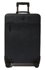 Мужской кожаный дорожный чемодан PRADA темно-синего цвета, арт. 2VQ004-9Z2-F0216-OOK | Фото 6 (Материал: Натуральная кожа; Размер: large)