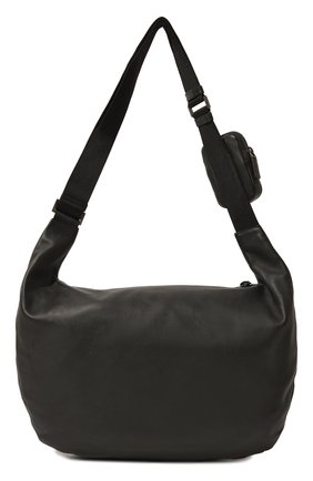 Мужская кожаная сумка PRADA черного цвета, арт. 2VH125-2DMF-F0002-OOO | Фото 6 (Размер: medium; Материал: Натуральная кожа; Ремень/цепочка: На ремешке)