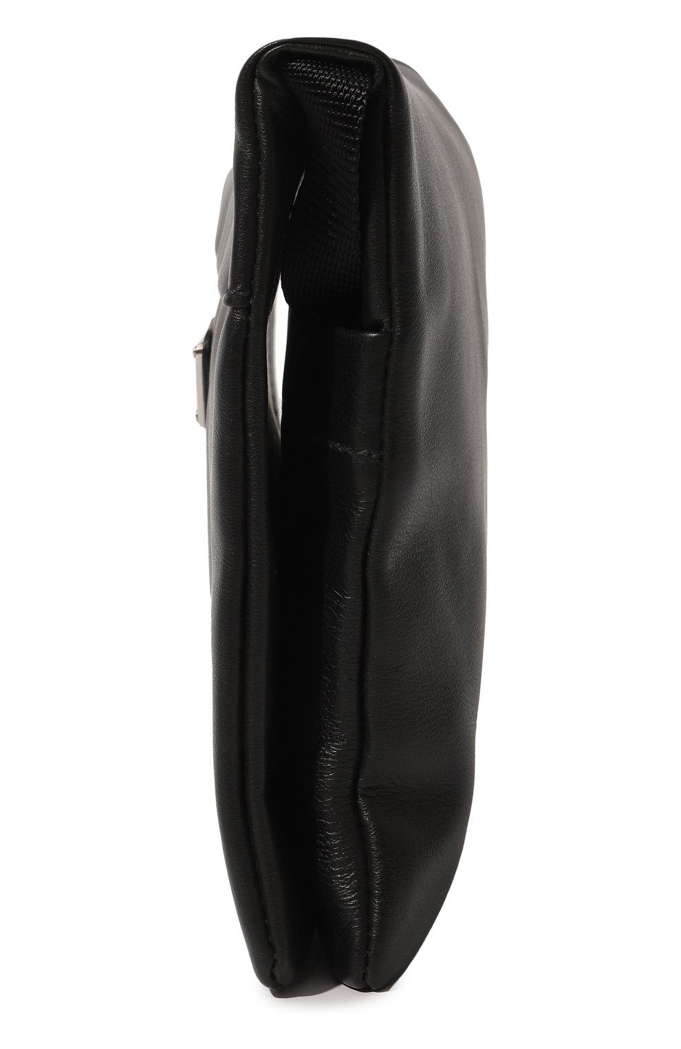 Мужская кожаная сумка PRADA черного цвета, арт. 2VH079-2BYA-F0002-OOL | Фото 4 (Материал: Натуральная кожа; Ремень/цепочка: На ремешке; Размер: small)