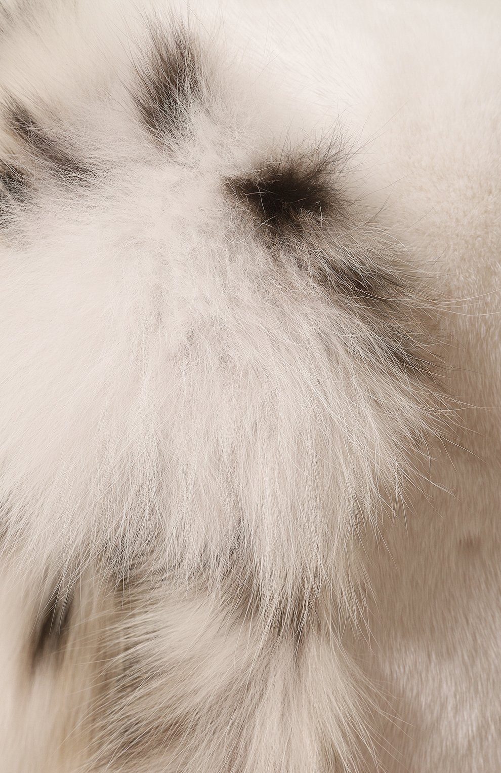 Женская шапка-ушанка сандра из меха норки и рыси FURLAND молочного цвета, арт. 0139616110009600000 | Фото 4 (Материал: Натуральный мех)