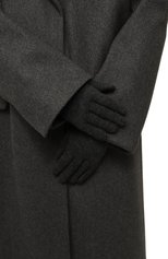 Женские перча�тки из шерсти и кашемира ADDICTED темно-серого цвета, арт. MK907 | Фото 2 (Материал: Текстиль, Шерсть)