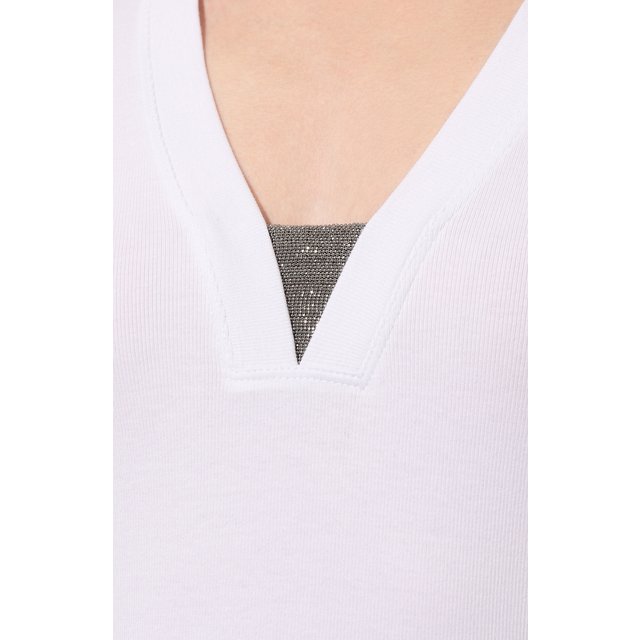 фото Хлопковый пуловер brunello cucinelli