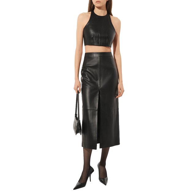 фото Кожаная юбка mainless