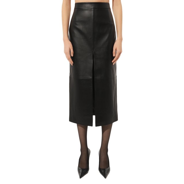 фото Кожаная юбка mainless