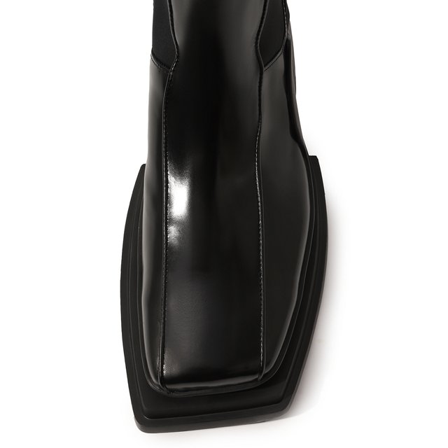 фото Кожаные сапоги trussardi