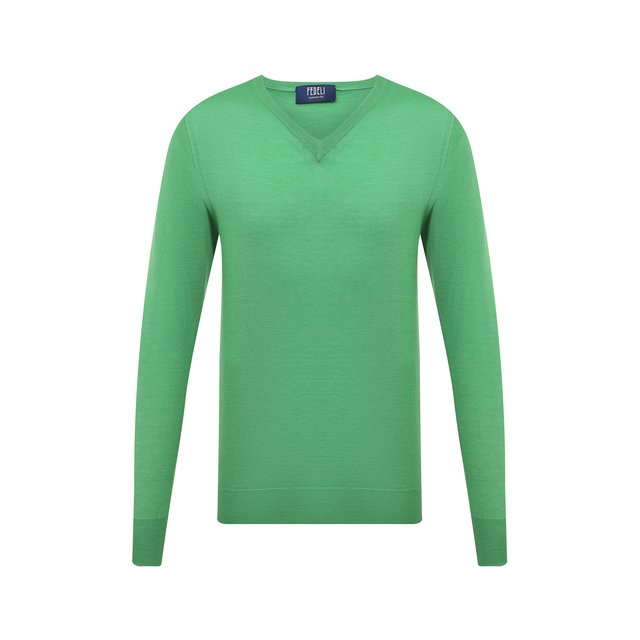 Пуловер из кашемира и шелка Fedeli цвет зелёный