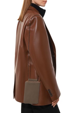 Кожаный чехол для iphone BRUNELLO CUCINELLI коричневого цвета, арт. MWHED2531 | Фото 2 (Женское Кросс-КТ: Кожа iPhone)