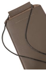 Кожаный чехол для iphone BRUNELLO CUCINELLI коричневого цвета, арт. MWHED2531 | Фото 3 (Женское Кросс-КТ: Кожа iPhone)