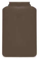 Кожаный чехол для iphone BRUNELLO CUCINELLI коричневого цвета, арт. MWHED2531 | Фото 4 (Женское Кросс-КТ: Кожа iPhone)