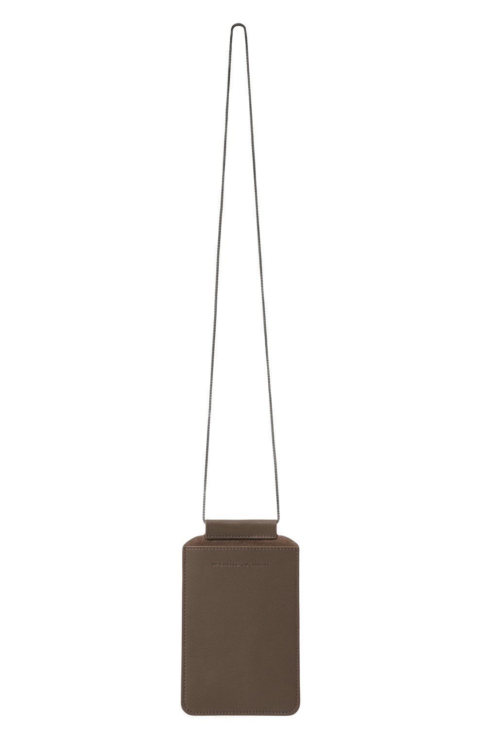 Кожаный чехол для iphone BRUNELLO CUCINELLI коричневого цвета, арт. MWHED2531 | Фото 5 (Женское Кросс-КТ: Кожа iPhone)