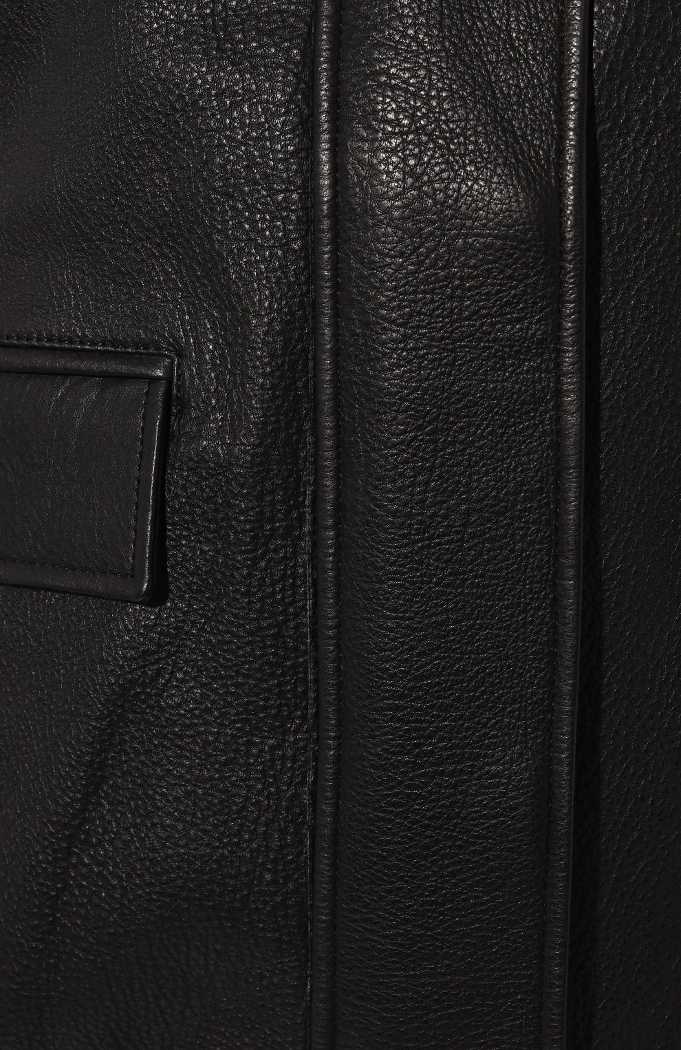 Же нская кожаная куртка MAINLESS черного цвета, арт. LMJ22-01-01-BL | Фото 5 (Кросс-КТ: Куртка; Рукава: Длинные; Стили: Гранж; Материал внешний: Натуральная кожа; Длина (верхняя одежда): Короткие)