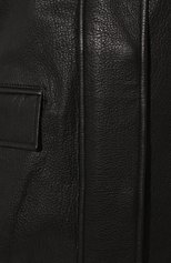 Женская кожаная куртка MAINLESS черного цвета, арт. LMJ22-01-01-BL | Фото 5 (Кросс-КТ: Куртка; Рукава: Длинные; Стили: Гранж; Материал внешний: Натуральная кожа; Длина (верхняя одежда): Короткие)