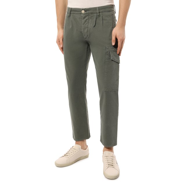 фото Хлопковые брюки-карго two men in the world