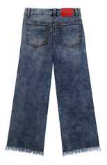 Детские джинсы MONNALISA синего цвета, арт. 19A400 | Фото 2 (Детали: Декор; Материал внешний: Хлопок)