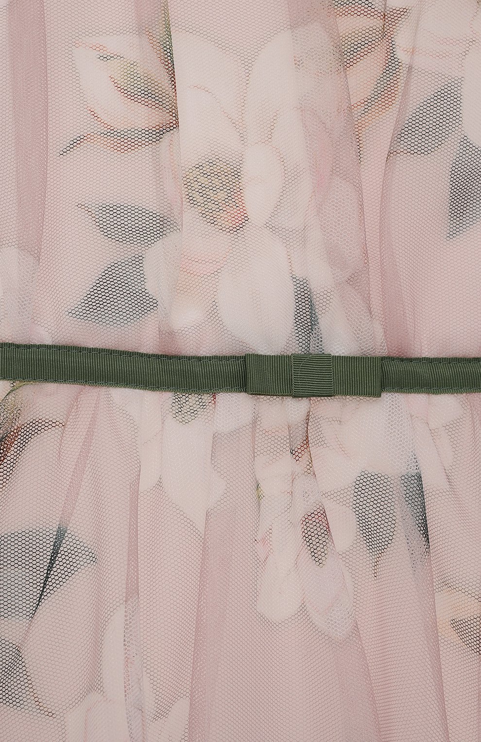 Детское платье MONNALISA светло-розового цвета, арт. 71A902 | Фото 3 (Случай: Вечерний; Рукава: Короткие; Материал внешний: Синтетический материал; Девочки Кросс-КТ: Платье-одежда; Материал подклада: Хлопок)