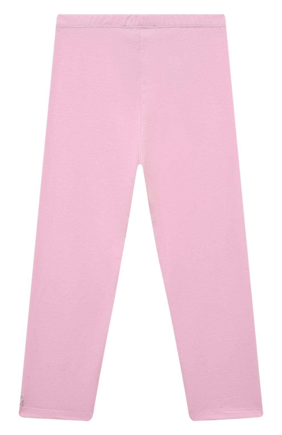 Детские хлопковые леггинсы MONNALISA розового цвета, арт. 17ALEG | Фото 1 (Девочки Кросс-КТ: Леггинсы-одежда; Материал внешний: Хлопок)
