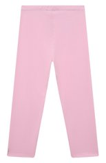 Детские хлопковые леггинсы MONNALISA розового цвета, арт. 17ALEG | Фото 1 (Девочки Кросс-КТ: Леггинсы-одежда; Материал внешний: Хлопок)