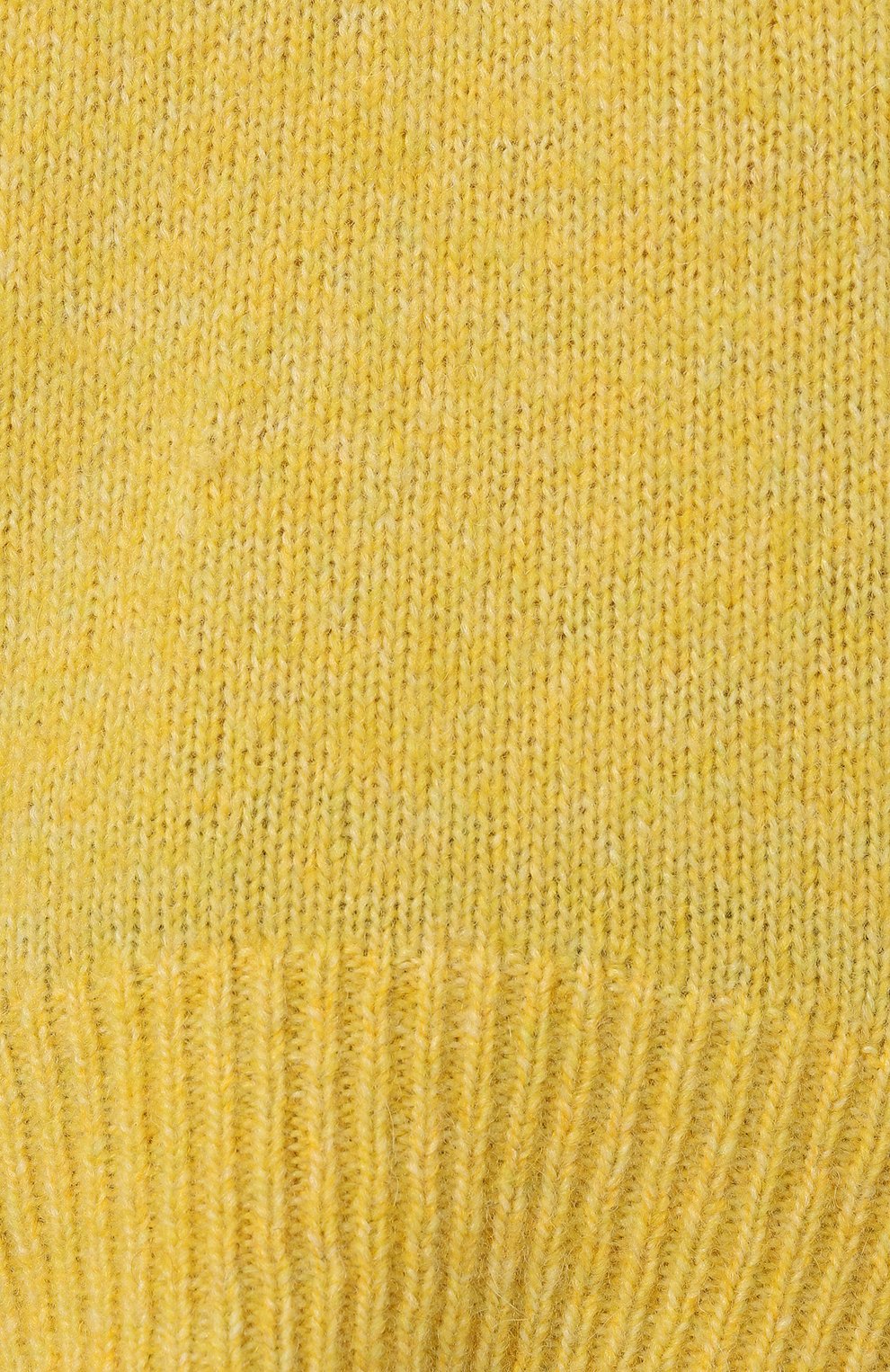 Женский свитер BOSS желтого цвета, арт. 50478295 | Фото 5 (Женское Кросс-КТ: Свитер-одежда; Материал внешний: Шерсть, Синтетический материал; Рукава: Длинные; Длина (для топов): Стандартные; Стили: Кэжуэл)