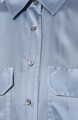 Женская шелковая рубашка MUST голубого цвета, арт. BERLIN0/G1599H-251 | Фото 5 (Материал внешний: Шелк; Рукава: Длинные; Принт: Без принта; Женское Кросс-КТ: Рубашка-одежда; Длина (для топов): Стандартные; Стили: Минимализм)