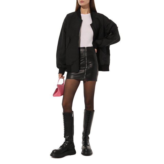 фото Кожаная юбка dondup