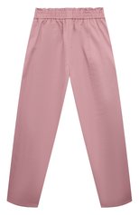 Детские хлопковые брюки MONNALISA розового цвета, арт. 17A400 | Фото 2 (Случай: Повседневный; Материал внешний: Хлопок)