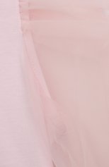 Детский хлопковый топ MONNALISA розового цвета, арт. 71A303 | Фото 3 (Рукава: Короткие; Девочки Кросс-КТ: топ-одежда; Материал внешний: Хлопок)