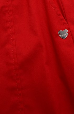 Детские хлопковые брюки MONNALISA красного цвета, арт. 17A400 | Фото 3 (Случай: Повседневный; Материал внешний: Хлопок)