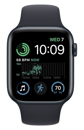 Смарт-часы Apple Watch SE (2022) GPS 44mm Midnight Aluminum Case with Midnight Sport Band S/M | Фото №2